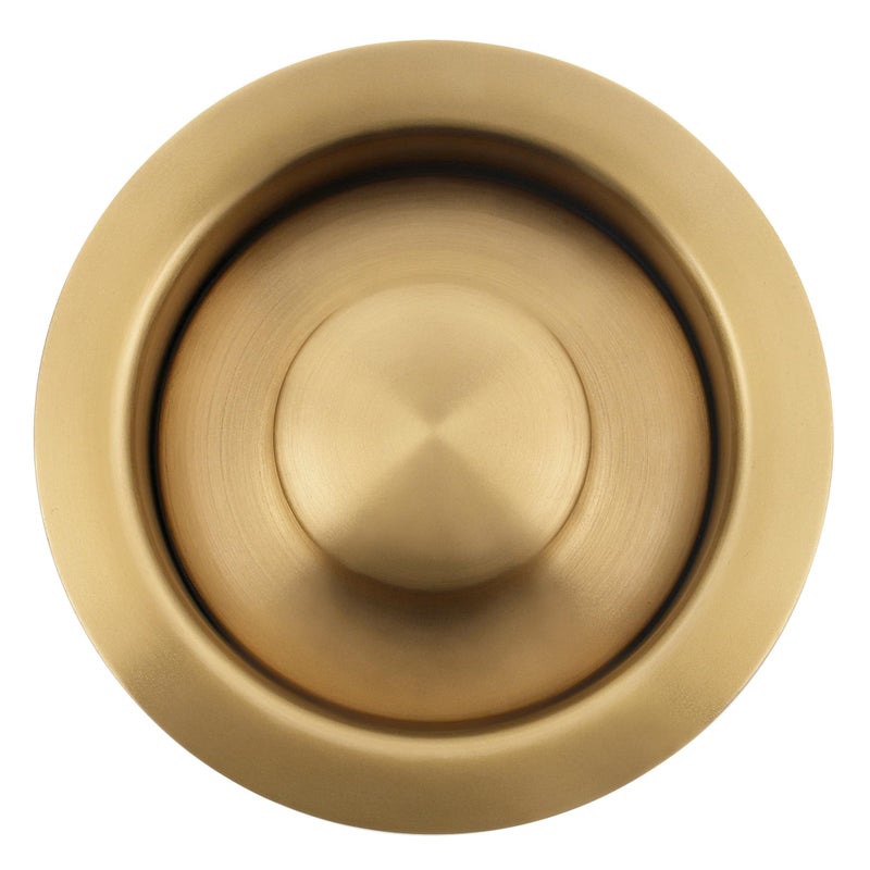 LQS Kitchen Sink Garbage Disposal Flange and Sink Stopper, fit 3-1/2 Inch Standard Sink Drain Hole Color Golden - Image 1